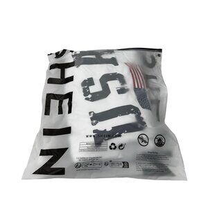 Shein Curve 0XL White Sweatshirt With USA Flag Design